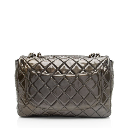 Chanel Patent Leather Classic Jumbo Single Flap Bag (SHF-j2Ye52)
