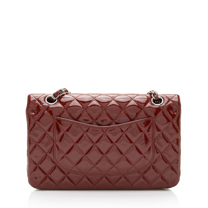 Chanel Patent Leather Classic Medium Double Flap Bag (SHF-BwsnL1)