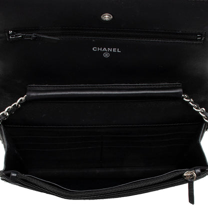Chanel Patent Leather Classic Wallet on Chain Bag (SHF-15594)