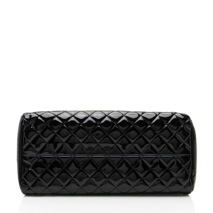 Chanel Patent Leather Just Mademoiselle Bowler Bag (SHF-HYGAdd)