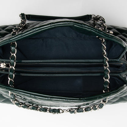 Chanel Patent Leather Just Mademoiselle Bowler Satchel (SHF-22492)