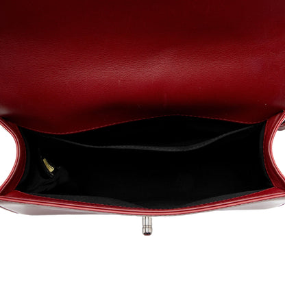 Chanel Patent Leather Plexiglass Old Medium Boy Bag (SHF-ysM1xr)