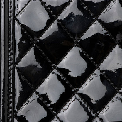 Chanel Patent Leather Striped Plexiglass Brick Boy Mini Flap Bag (SHF-0FlNDK)