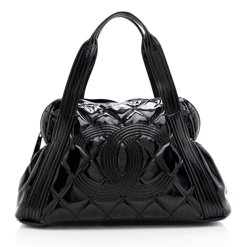 Chanel Patent Vinyl Paris-Shanghai CC Shopping Tote (SHF-18793)