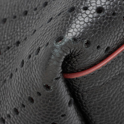 Chanel Perforated Caviar Leather CC Shopping Tote (SHF-23460)