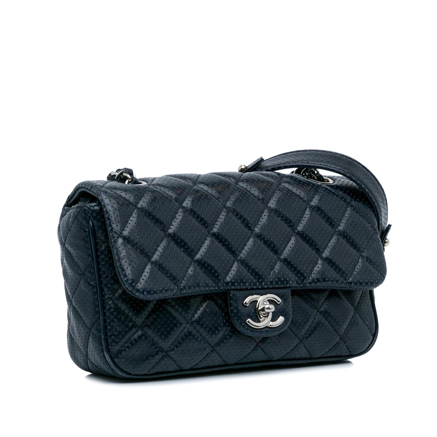 Chanel Perforated Classic Mini Rectangular Flap (SHG-NYfWbm)