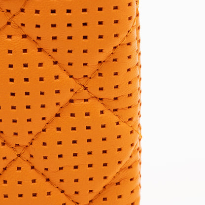 Chanel Perforated Leather Medium O-Case (SHF-1ENMya)