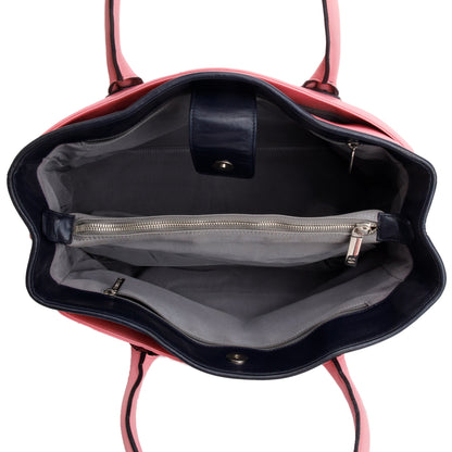 Chanel Pink Calfskin Leather Medium Executive Cerf Shopper Tote w/ Pouch & Authenticity Card