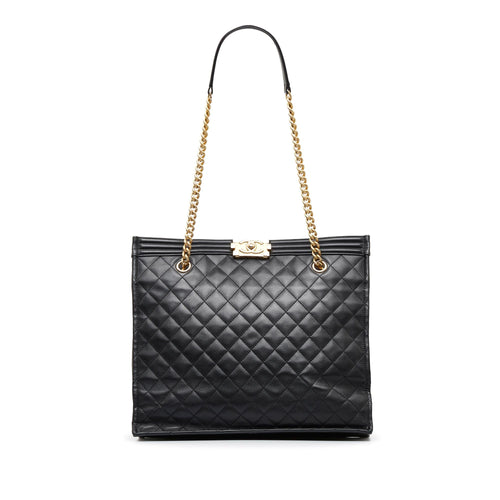 Chanel Quilted Boy Shopper Tote (SHG-8Epdbv)