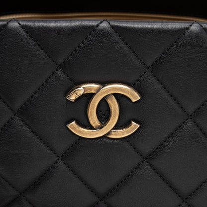 Chanel Quilted Calfskin CC Crown Small Tote (SHF-bToVAu)