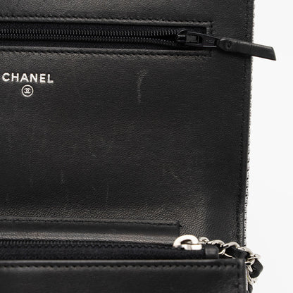 Chanel Quilted Canvas Fluo Boy Wallet on Chain (SHF-jXYUuG)