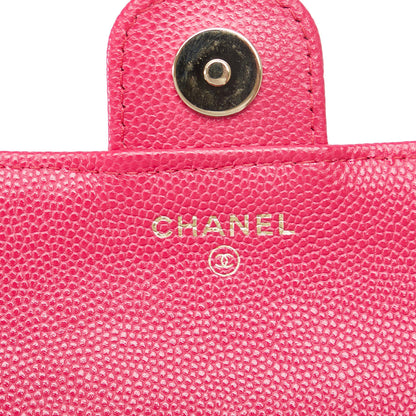 Chanel Quilted Caviar Foldable Printed Fabric Tote with Chain (SHG-p7IUF8)