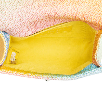 Chanel Quilted Caviar Leather Rainbow Paris-Cuba Mini Boy Bag - FINAL SALE (SHF-18995)
