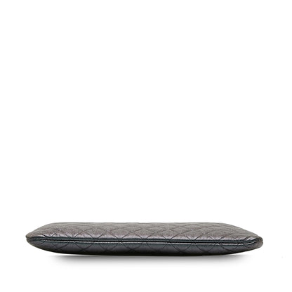 Chanel Quilted Caviar O Case Clutch (SHG-6m9479)