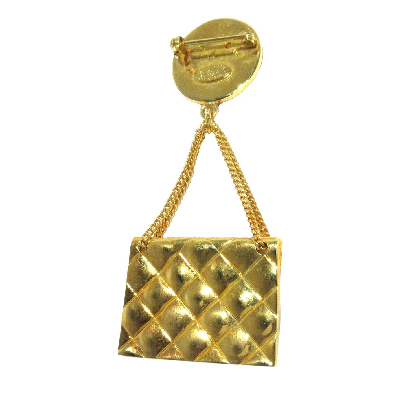 Chanel Quilted Flap Bag CC Brooch (SHG-SdVE0K)