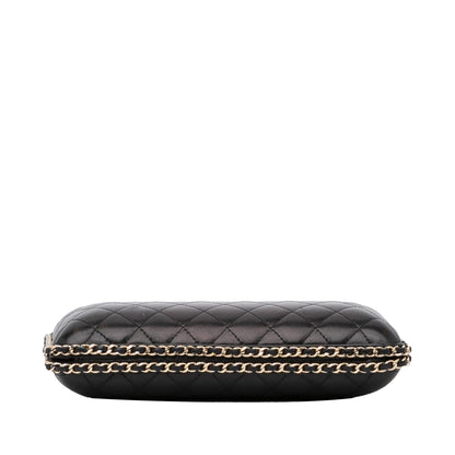 Chanel Quilted Lambskin Chain Around Clutch (SHG-vCMQzd)