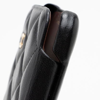 Chanel Quilted Lambskin iPhone X Case (SHF-16170)