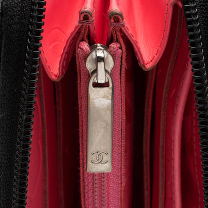 Chanel Quilted Lambskin Ligne Cambon Zip Around Wallet (SHF-zKBMJT)