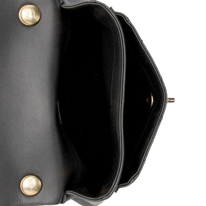 Chanel Quilted Lambskin Top Handle Flap Bag (SHF-8v8JOn)