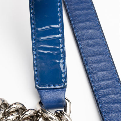 Chanel Patent Leather Plexiglass Medium Boy Bag (SHF-23613)
