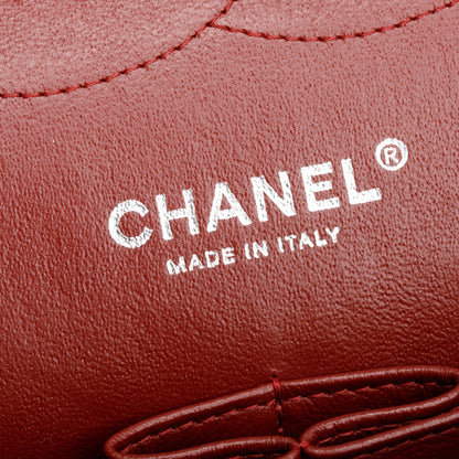 Chanel Red Quilted Caviar Leather Classic Jumbo Double Flap Bag w/ Box & Authenticity Card