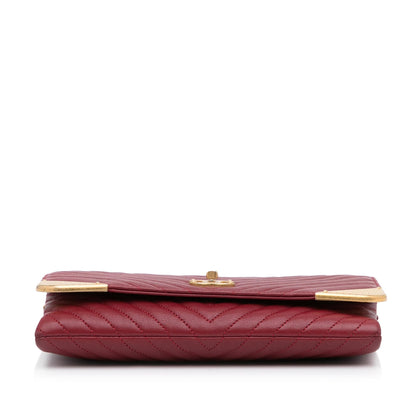 Chanel Rock Corner Chevron Flap Bag (SHG-xAzd8d)