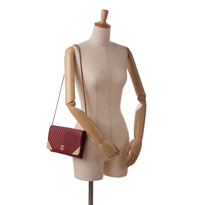 Chanel Rock Corner Chevron Flap Bag (SHG-xAzd8d)