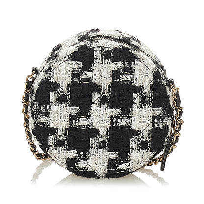Chanel Round As Earth Tweed Crossbody Bag (SHG-BGIGij)
