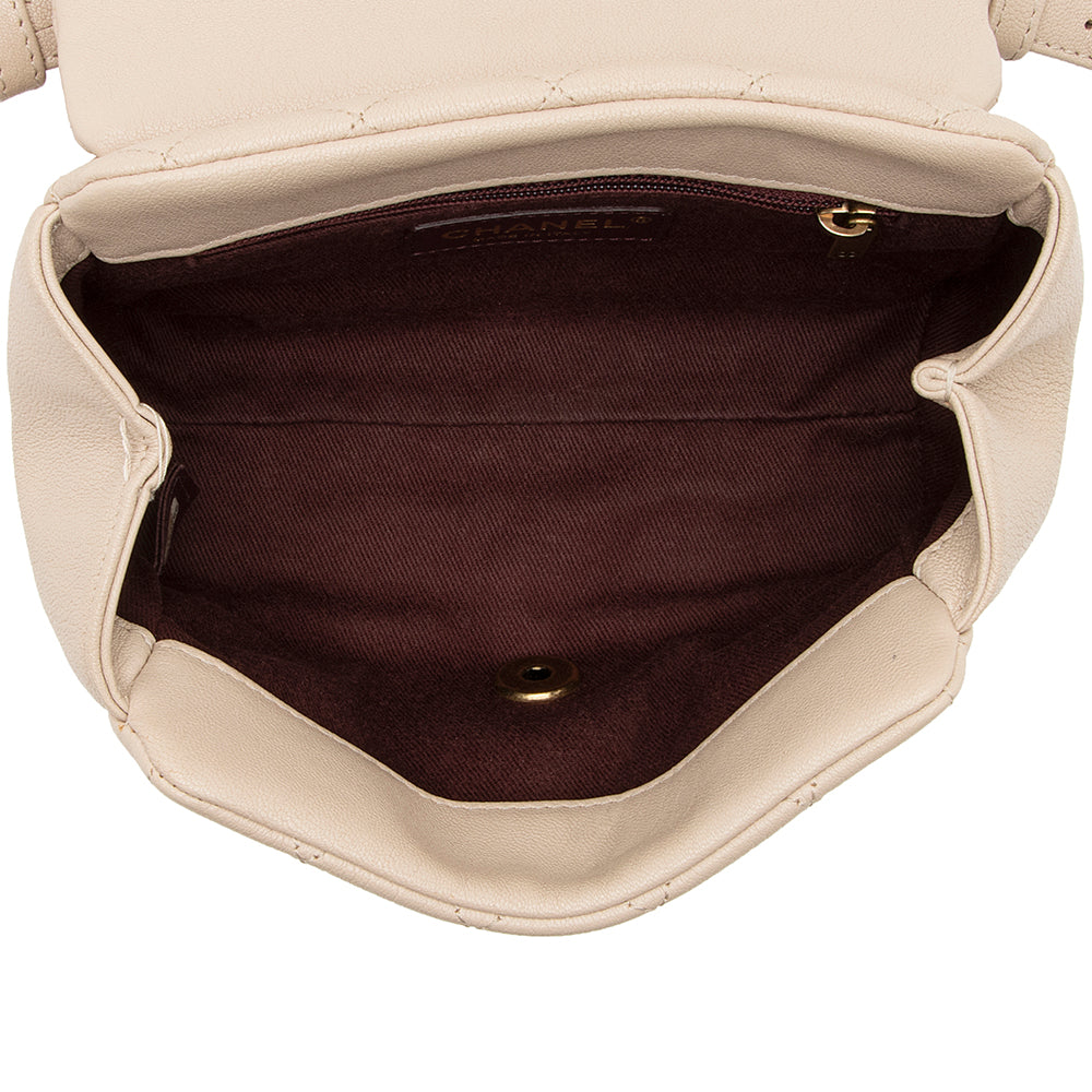 Chanel Sheepskin Trapezio Mini Flap Bag - FINAL SALE (SHF-21135)
