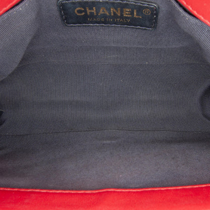 Chanel Small Calfskin Chevron Boy Flap (SHG-ZrUBHf)
