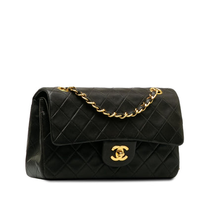 Chanel Small Classic Lambskin Double Flap Bag (SHG-U4aUjJ)