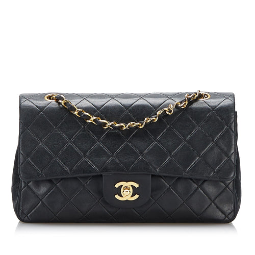 Chanel Small Classic Lambskin Double Flap (SHG-3QYLwV)