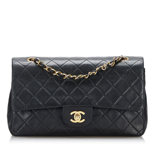 Chanel Small Classic Lambskin Double Flap (SHG-3QYLwV)