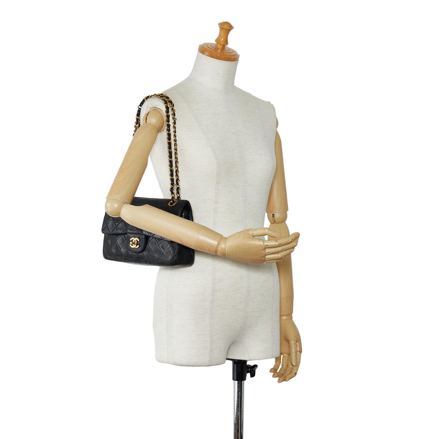 Chanel Small Classic Lambskin Double Flap (SHG-EK8hG4)