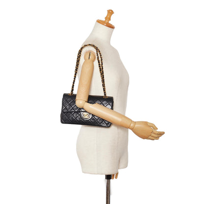 Chanel Small Classic Lambskin Double Flap (SHG-VK8E3E)