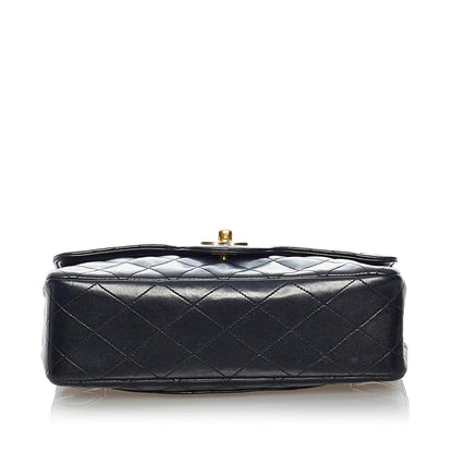 Chanel Small Classic Lambskin Leather Double Flap Bag (SHG-30354)