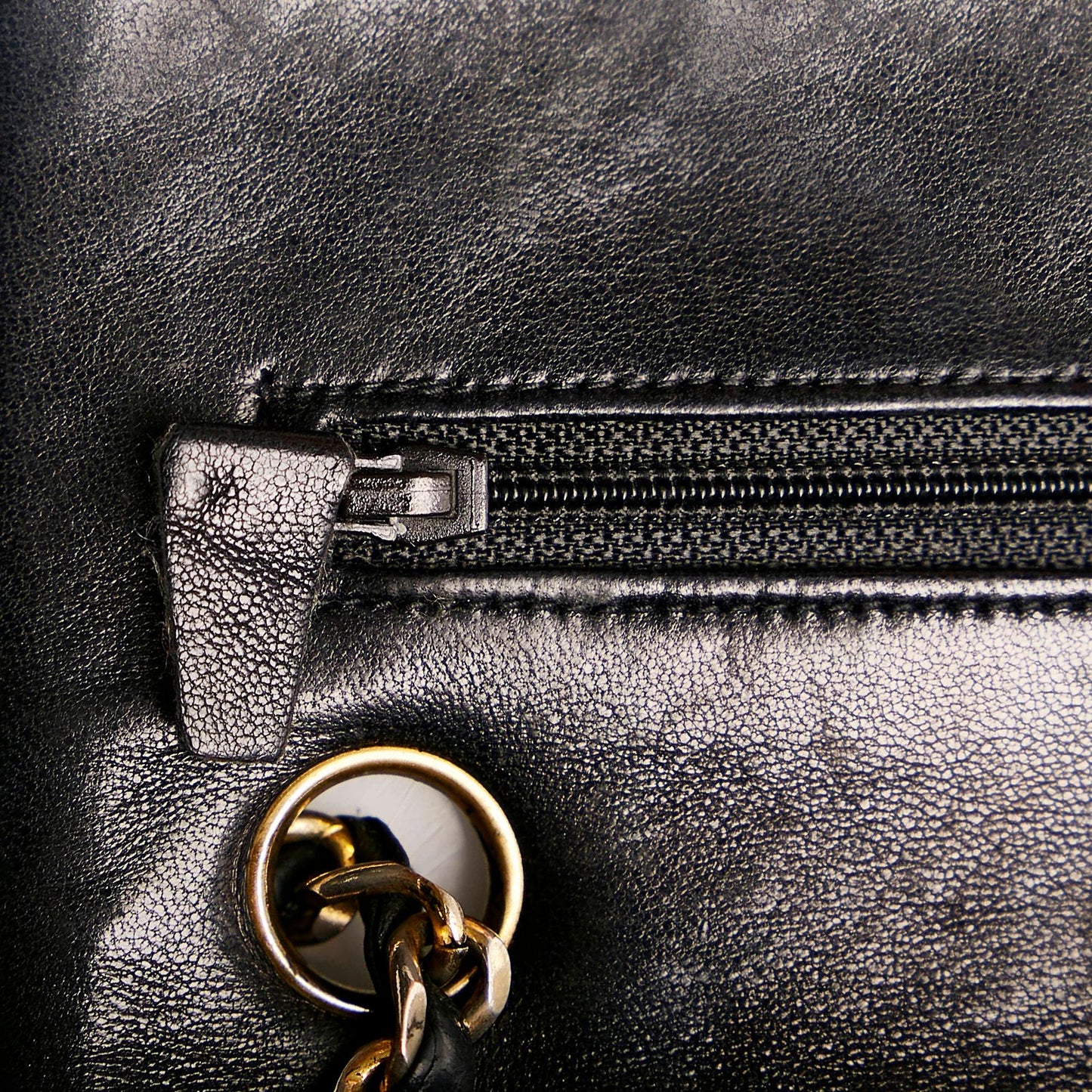 Chanel Small Classic Lambskin Leather Double Flap Bag (SHG-30354)