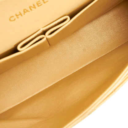 Chanel Small Classic Lambskin Leather Double Flap Bag (SHG-31452)