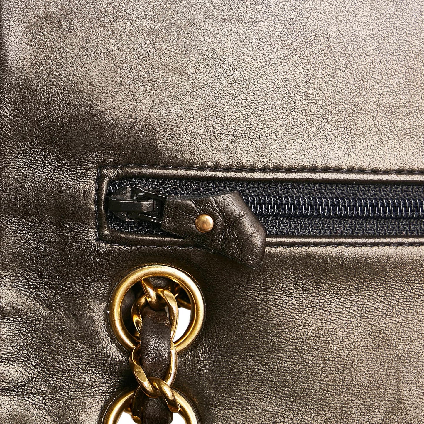 Chanel Small Classic Lambskin Leather Double Flap Bag (SHG-34199)