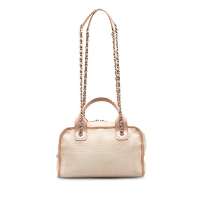 Chanel Small Deauville Bowling Satchel (SHG-K7SHxu)