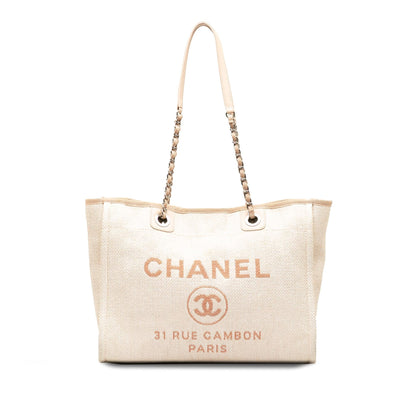 Chanel Small Deauville Tote Bag (SHG-PwaxUa)