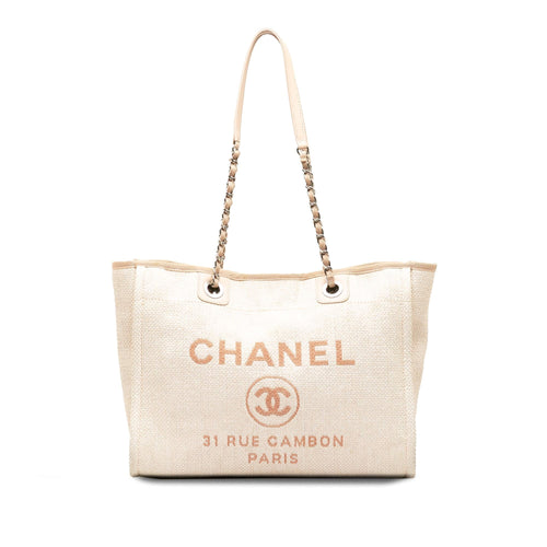 Chanel Small Deauville Tote Bag (SHG-PwaxUa)