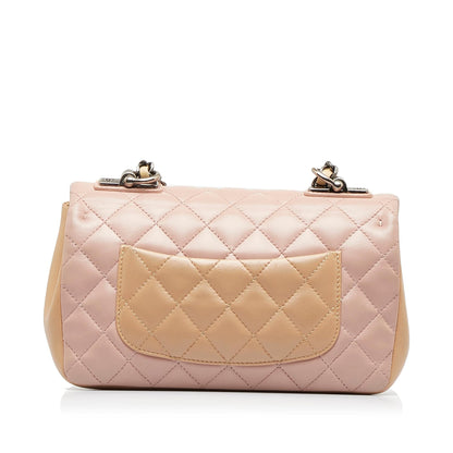 Chanel Small Lambskin Tricolor Single Flap (SHG-S9mL1J)