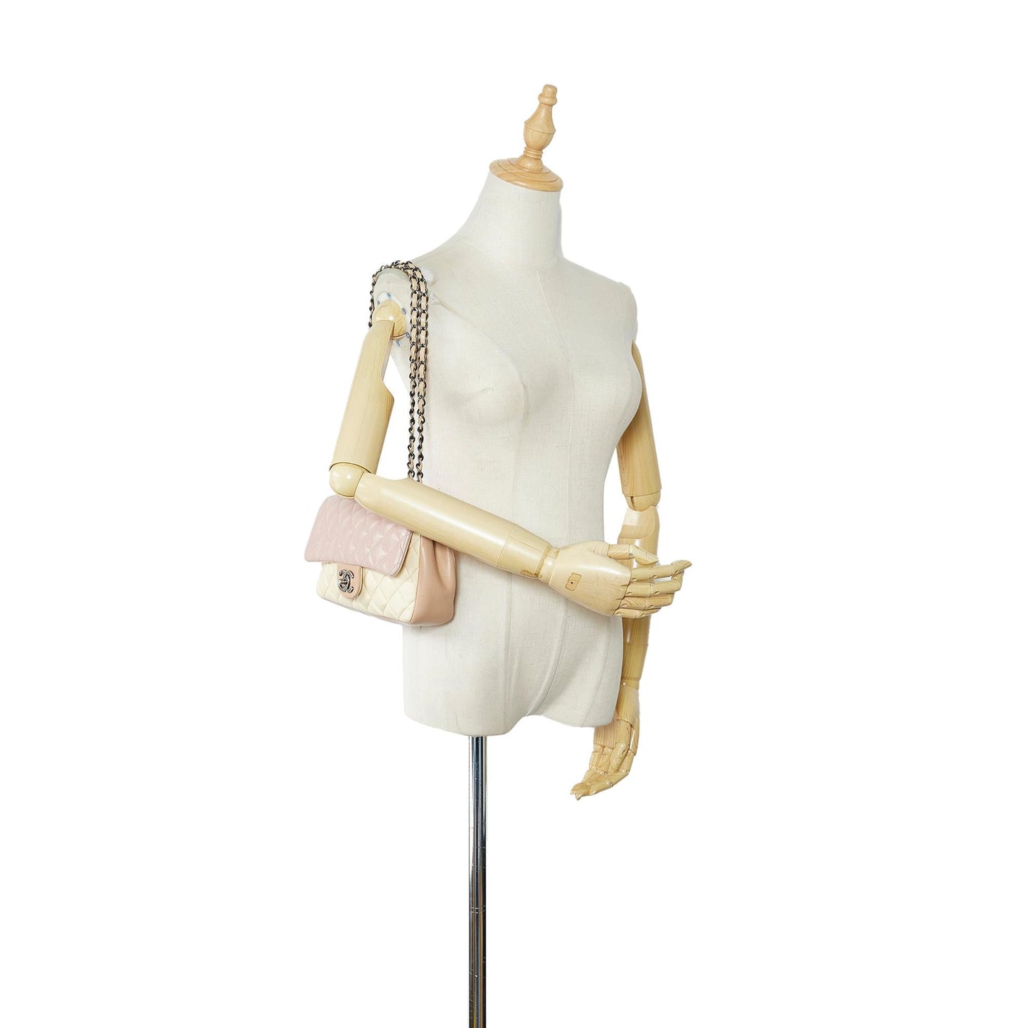 Chanel Small Lambskin Tricolor Single Flap (SHG-S9mL1J)