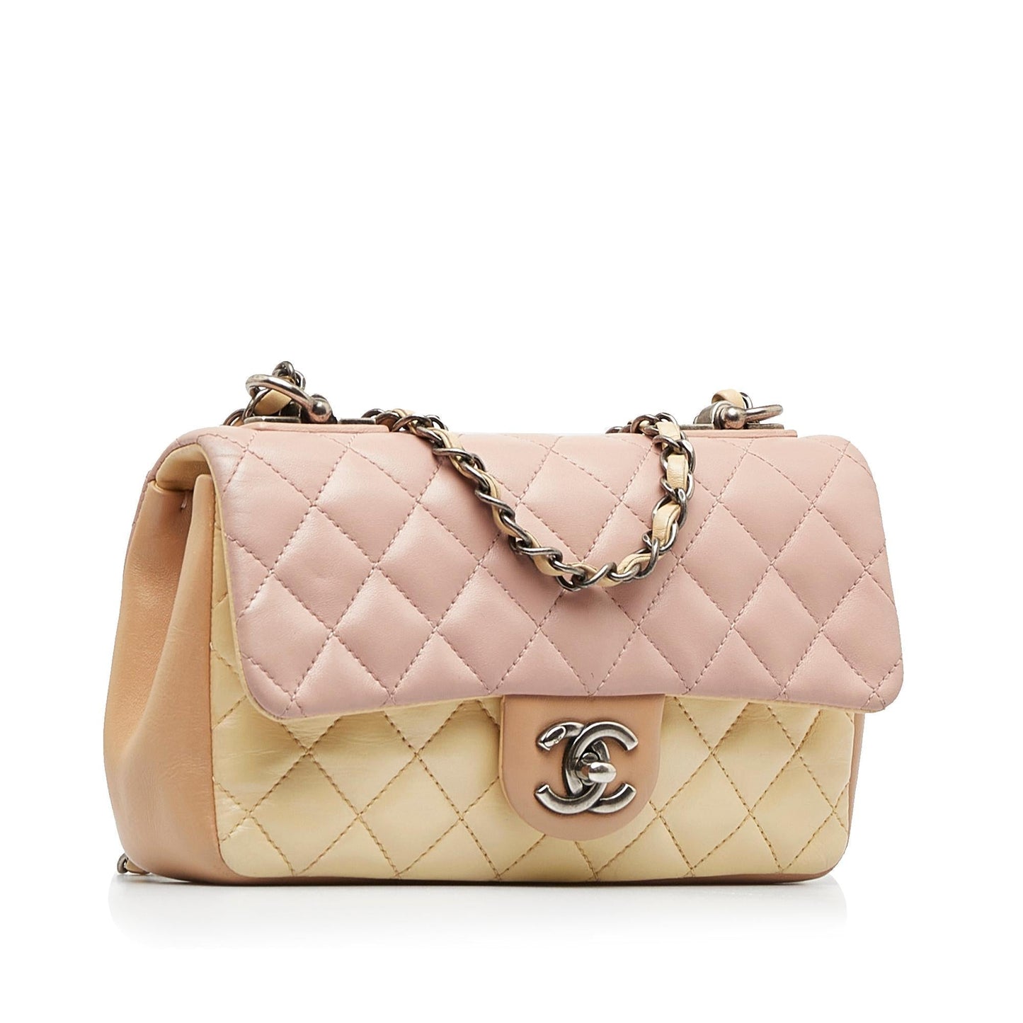 Chanel Small Lambskin Tricolor Single Flap (SHG-S9mL1J)
