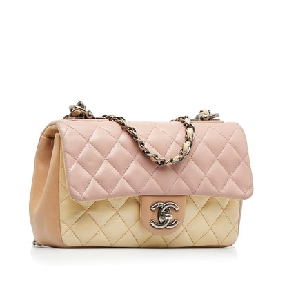 Chanel Small Lambskin Tricolor Single Flap (SHG-S9mL1J)