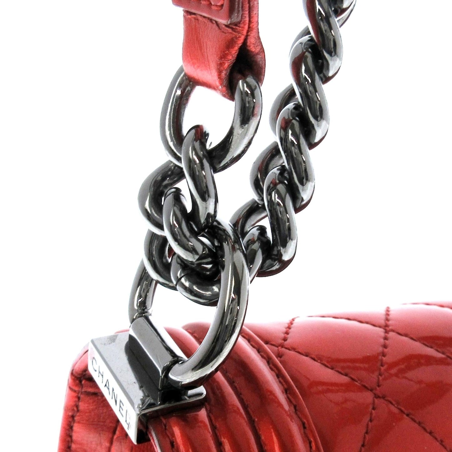 Chanel Small Patent Boy Flap Bag (SHG-4bgLtP)