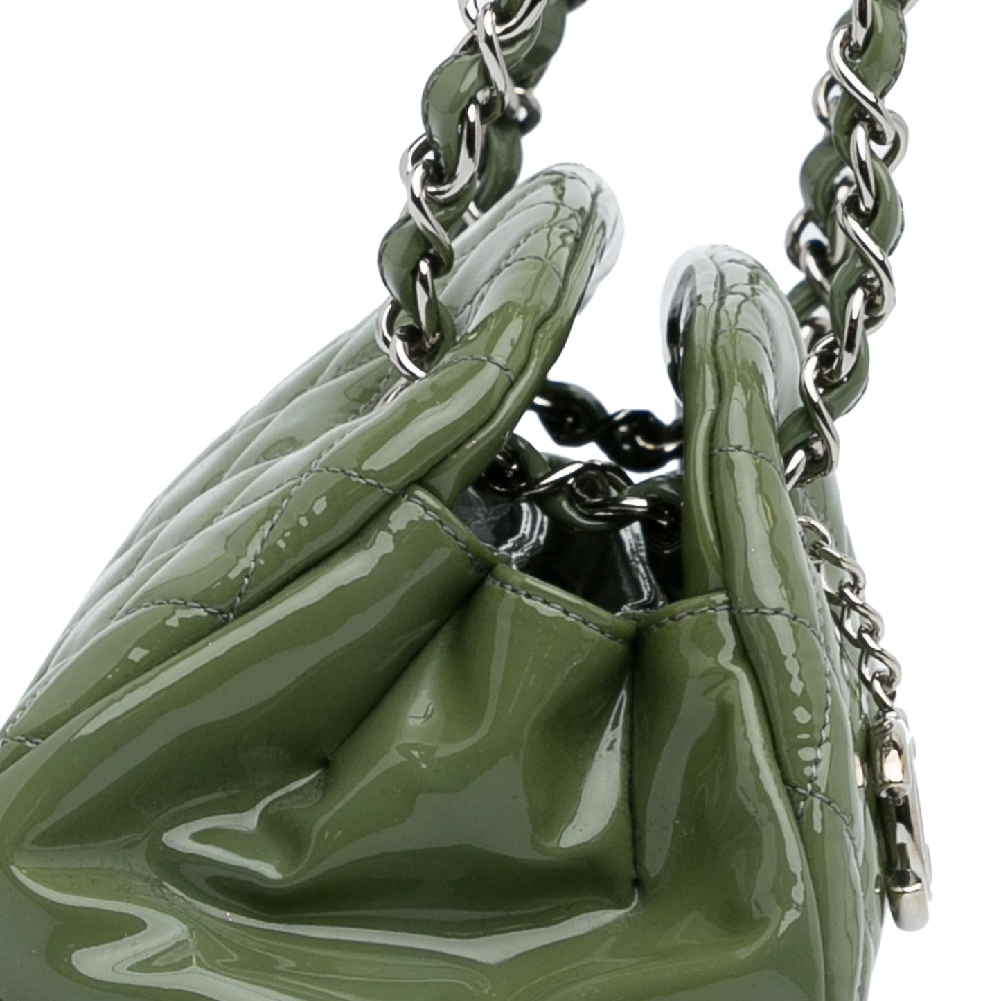 Chanel Small Patent Just Mademoiselle Shoulder Bag (SHG-QHjgzH)
