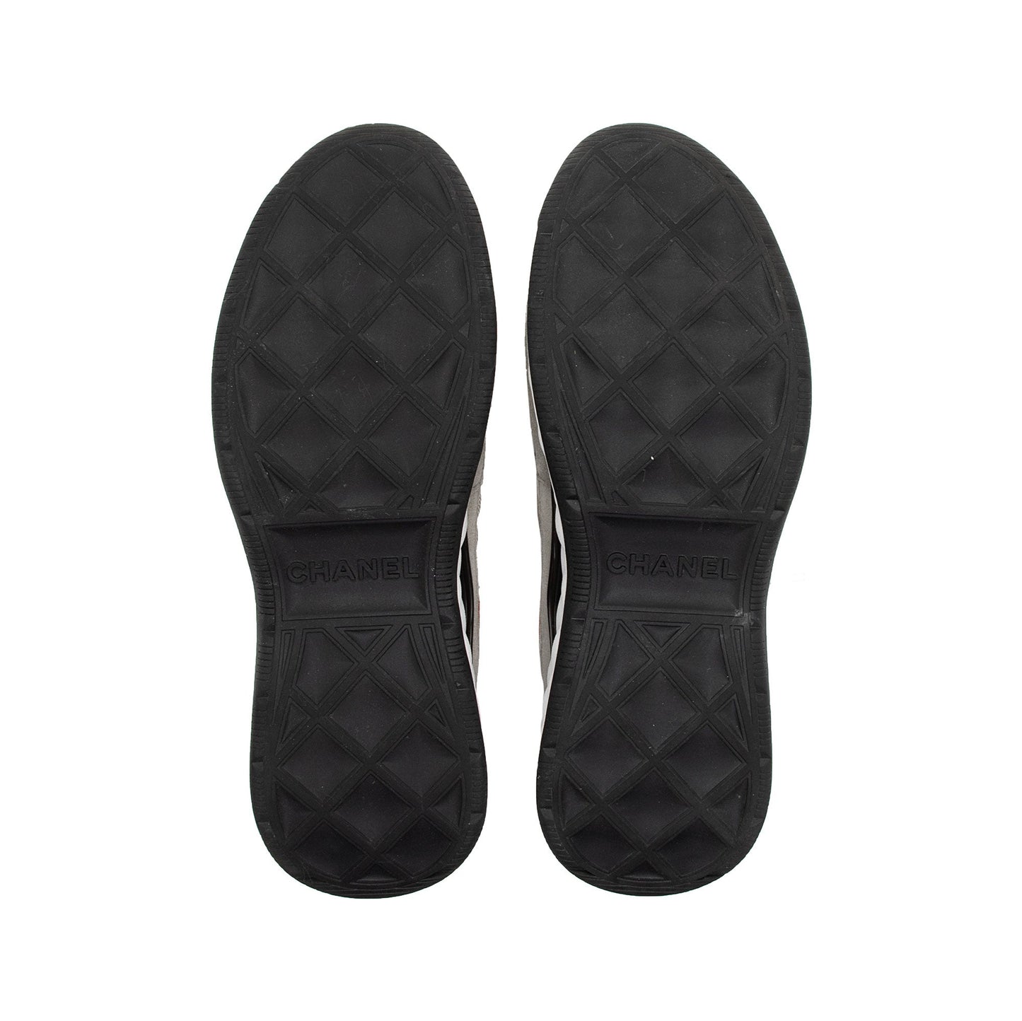 Chanel Suede Mesh CC Cap Toe Sneakers - Size 10.5 / 40.5 (SHF-4um2RH)