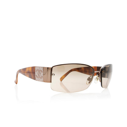 Chanel Swarovski Crystal CC Frameless Sunglasses (SHF-18717)